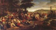 Peter Paul Rubens The Village Wedding (mk05) Spain oil painting artist